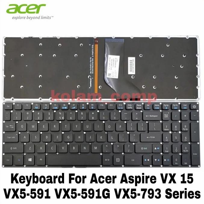 Ready Stock Keyboard For Acer Aspire Vx 15 Vx5-591 Vx5-591G Vx5-793 Series