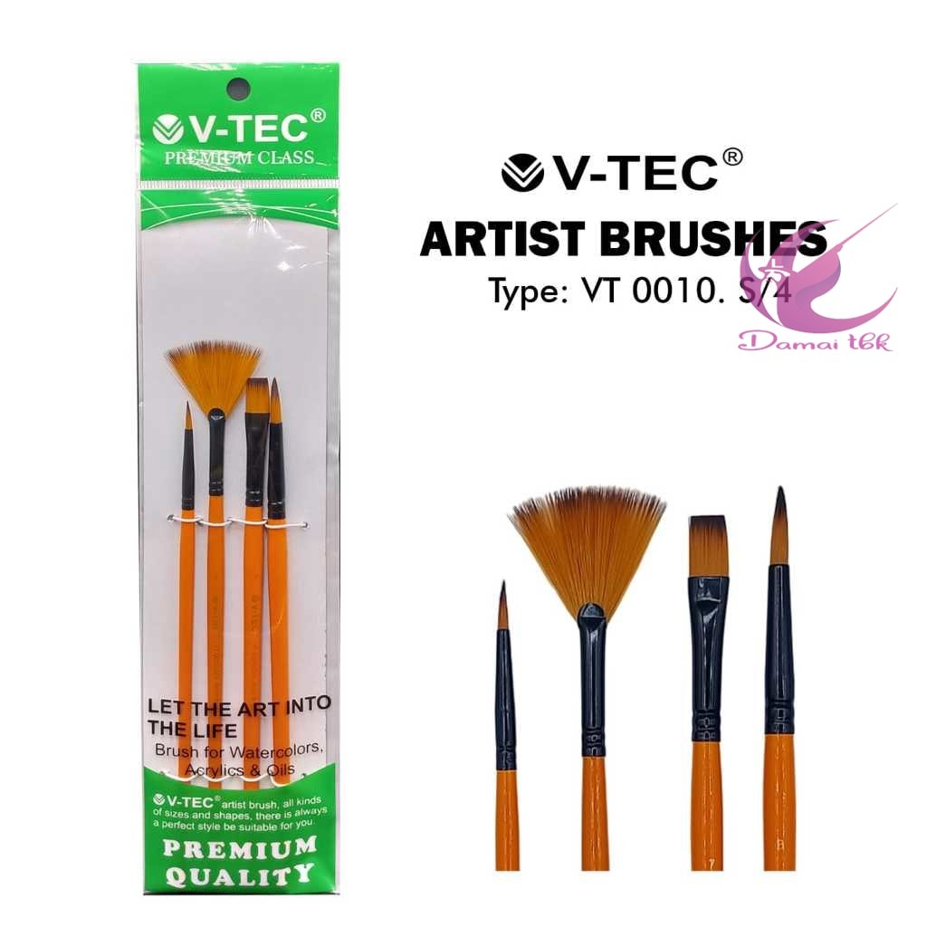 

V-Tec Kuas Lukis Set 4 Vt 0010 S/4