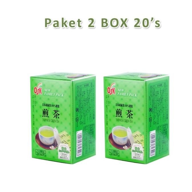 

BIG SALE OSK JAPANESE GREEN TEA 20'S PAKET 2 BOX !!!!!