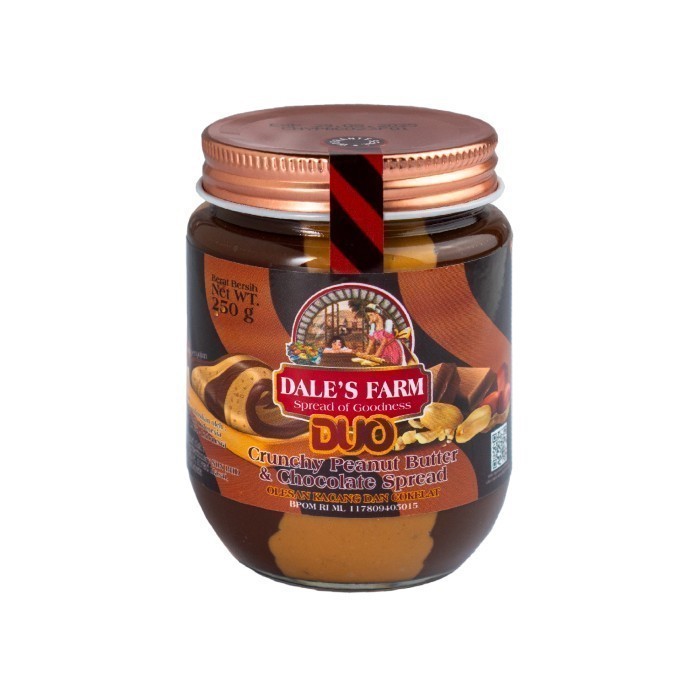 

Dale's Farm Crunchy Peanut Butter and Chocolate 250 Gr