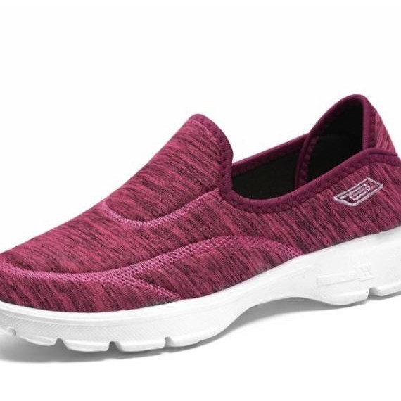 Grizle Sepatu Skecher Go Walk Slip On Simple Wanita Ringan