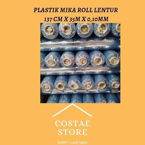 

Mika Plastik Bening/Lemas/Per Roll/Murah/0.10 Mm