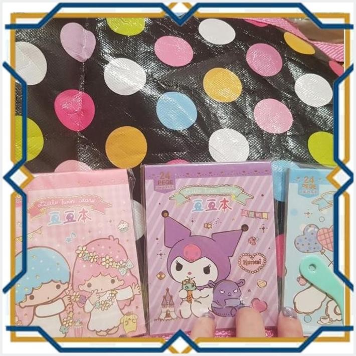 

[DOL] BUKU STICKER KUROMI AND CINNAMONROLL SET ISI 3