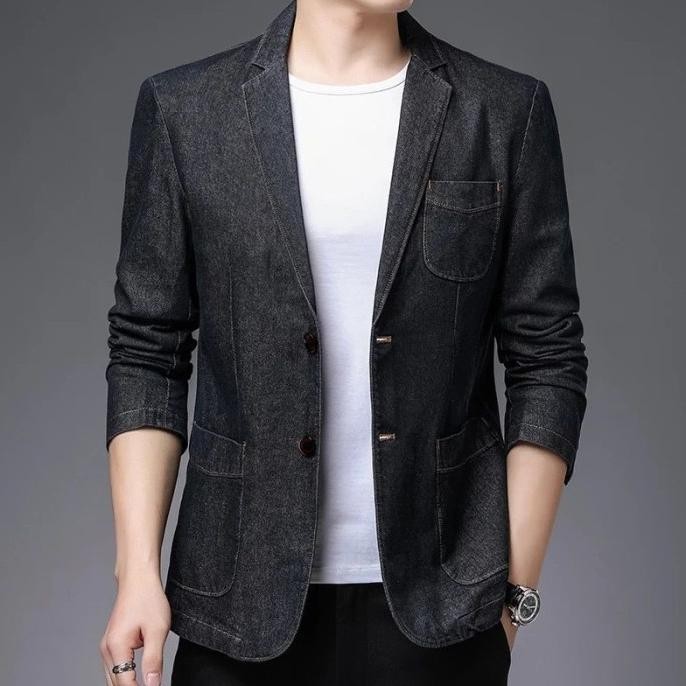 [Blazer Sean Ot] Blazer Pria Jeans Shp15