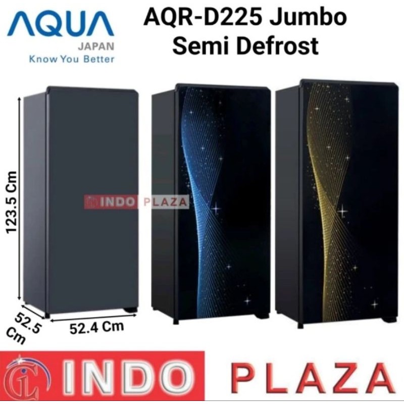 KULKAS AQUA 1 PINTU AQR-D225MDS / MSB / MSG