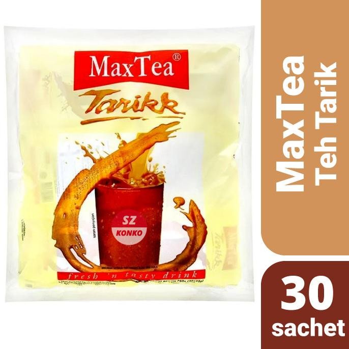 

READY STOCK MAXTEA TEH TARIK POUCH ISI 30 SACHET - MAX TEA TARIKK BPOM RI !!!!!