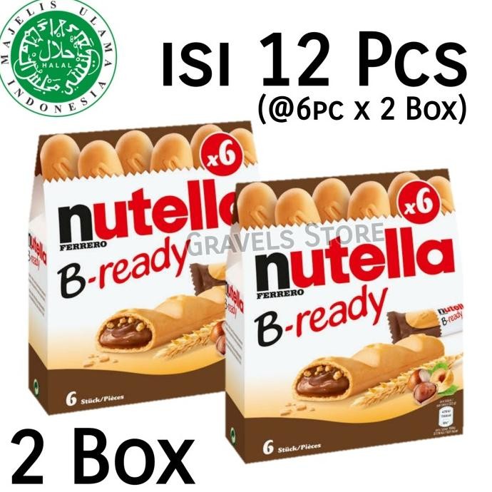 

[Logo HALAL] Ferrero Nutella B-Ready / B Ready / BReady - Coklat Hazel