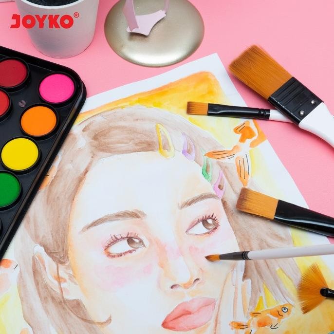 

TERMURAH Brush Kuas Cat Air Lukis Acrylic Joyko BRS-18 adi-67