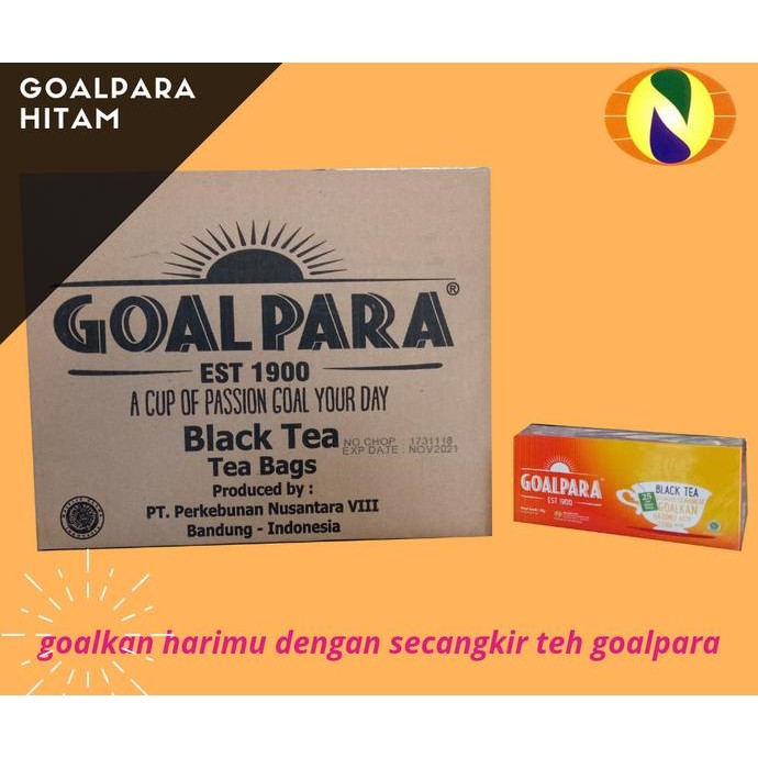 

NEW PRODUK TEH CELUP GOALPARA HITAM / KARTON ISI 48 DUS !!!!!