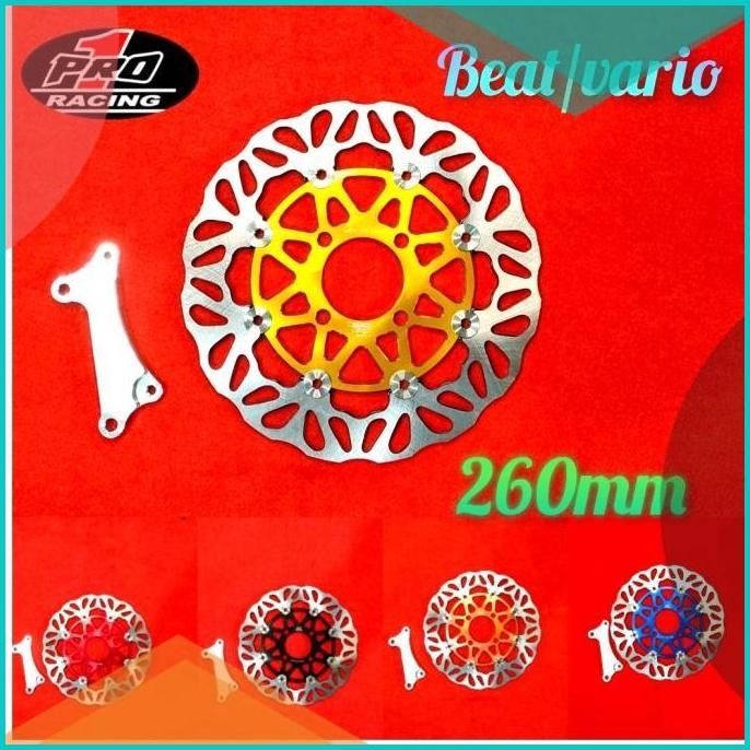PIRINGAN CAKRAM 260mm Beat Vario vario125 pro1 full cnc plus braket 1