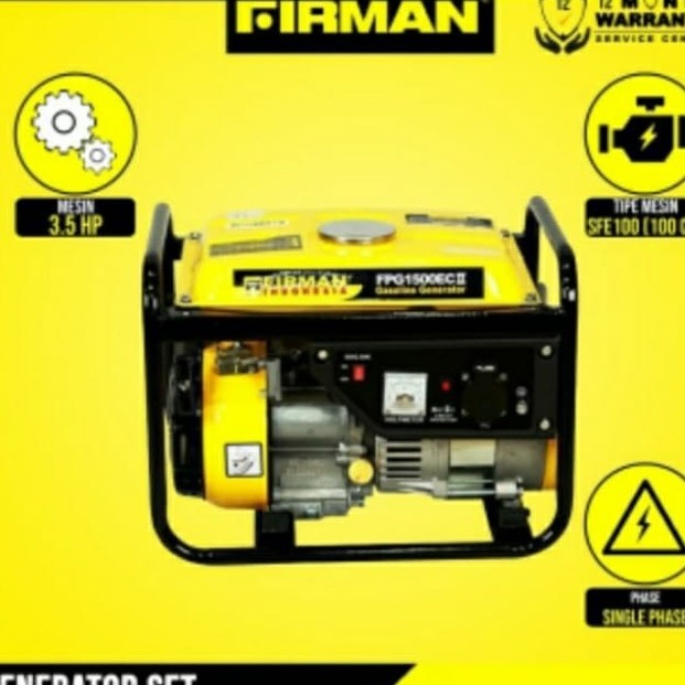 Genset Firman FPG 1500 EC II - Generator Set FIRMAN FPG1500ECII