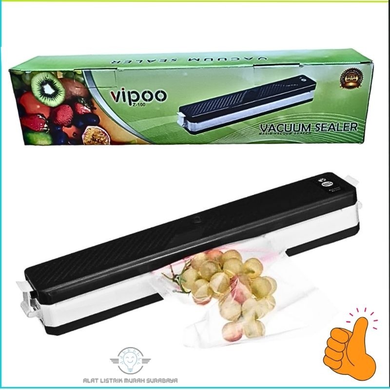 alat vacuum sealer makanan / mesin press plastik vacum vipoo termurah