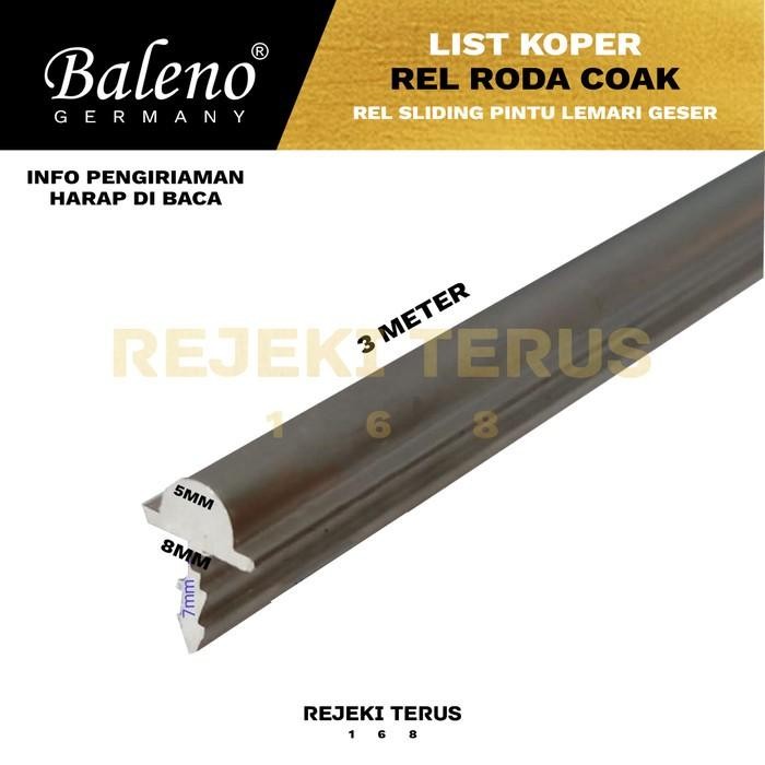 Rel Timbul Pintu Lemari Jendela Sliding List Koper Roda Coak Rel Geser Kualitas Terbaik
