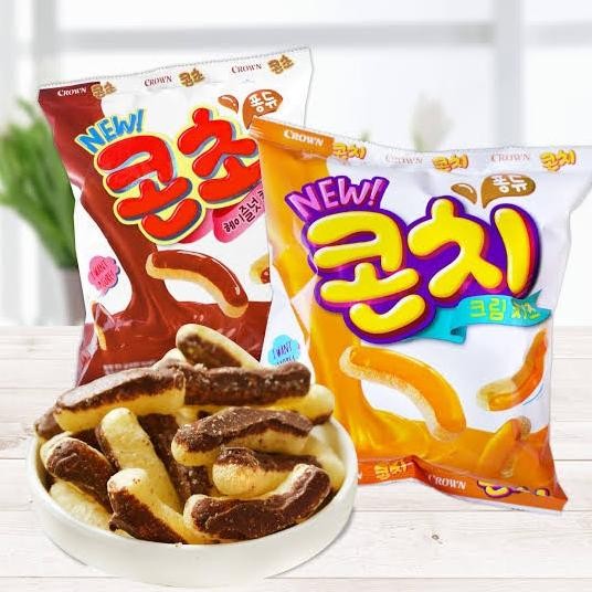 

[66gr] Crown Corn Cho - Snack Jagung Rasa Coklat Cokelat ala Korea