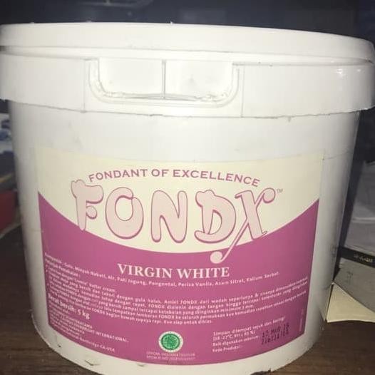 

Fondant Fondx Virgin White 5Kg - Gosend Only!!