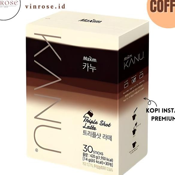 

Kanu Triple Shot Latte Coffee Kopi Korea/ Kopi Instan