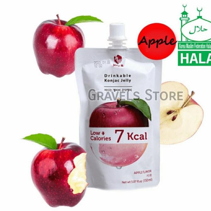 

[Logo HALAL] Jelly B Apple Konjac Jelly - Konyaku Jeli Apel Korea