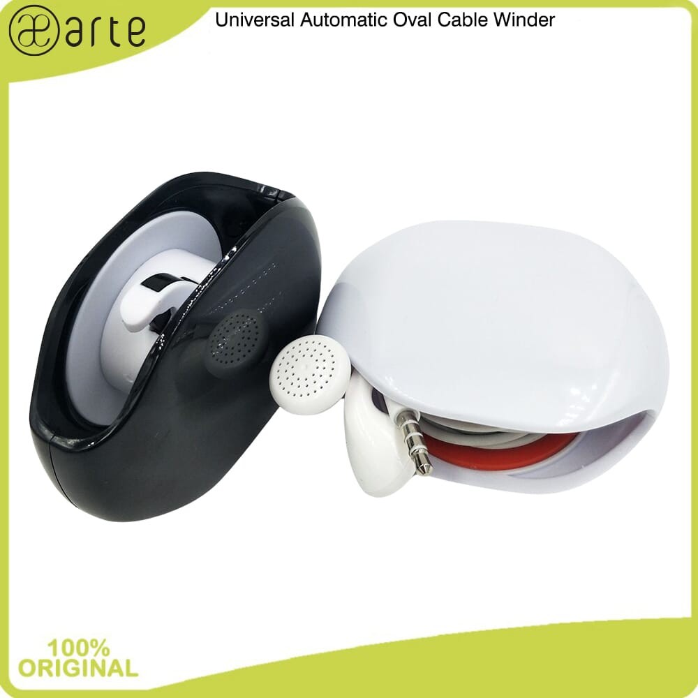 Arte Automatic Oval Cable Winder Penggulung Kabel Otomatis Roller Kabel Penggulung Kabel Earphone & 