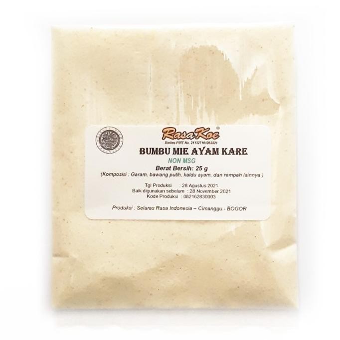 

[PER PCS] Bumbu Mie Rasakoe Ayam Kare Non MSG 25gr