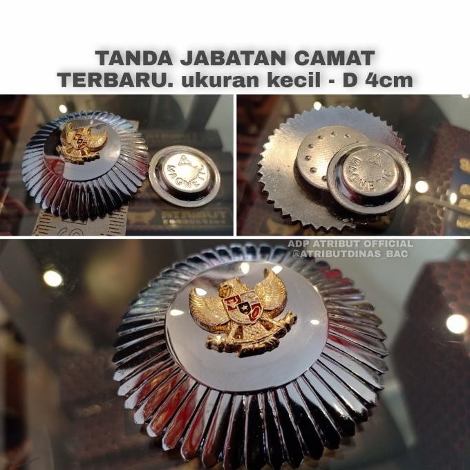 Tanda Jabatan Camat Terbaru Kecil Magnet Premium Berkualitas