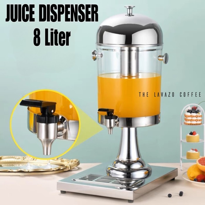 Hotel Juice Dispenser Tower Stainless Water Tank Air Minuman Dingin
