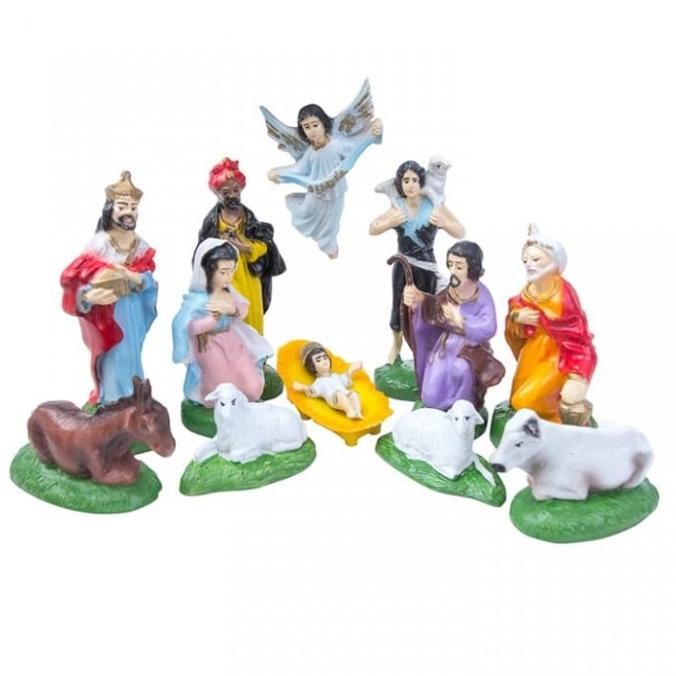 Patung Set Natal 10cm - Patung Rohani - Patung Natal
