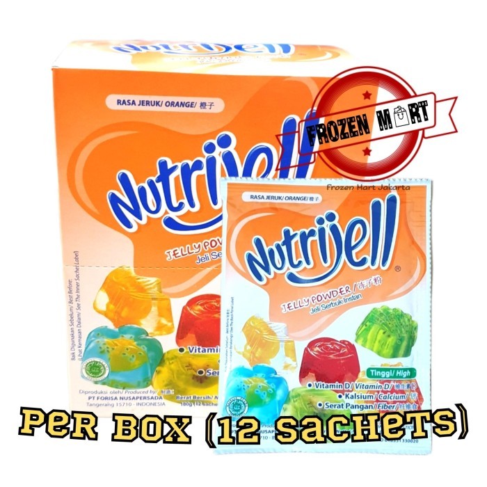 

NUTRIJELL Jeruk / Agar Agar Instant / Konnyaku Jelly Powder 15 Gr