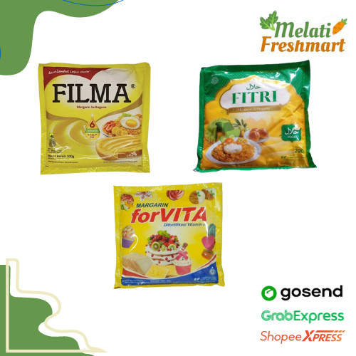 

Margarin Serbaguna Filma, Forvita, Fitri 200 gr - Melati Freshmart