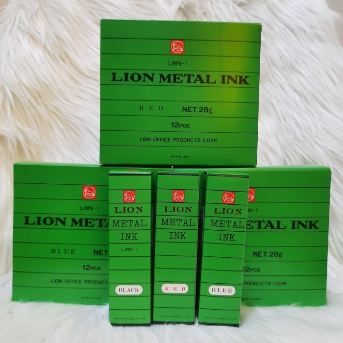 

Ready TINTA LION MERAH/HITAM/BIRU (LUSINAN)