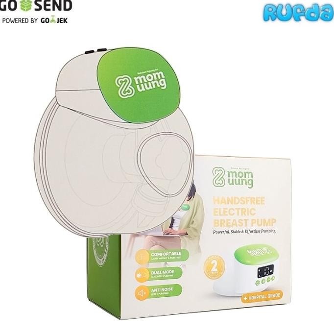 TERBARU MomUung Handsfree Breastpump Pompa ASI Elektrik Bebas Genggam Mom Uung