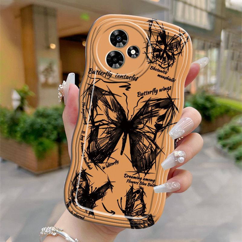 Casing Hp Untuk Infinix Hot 30 Hot 30i Hot 30 Play Hot 20s Case Casing pola tentakel kupu-kupu Kesin