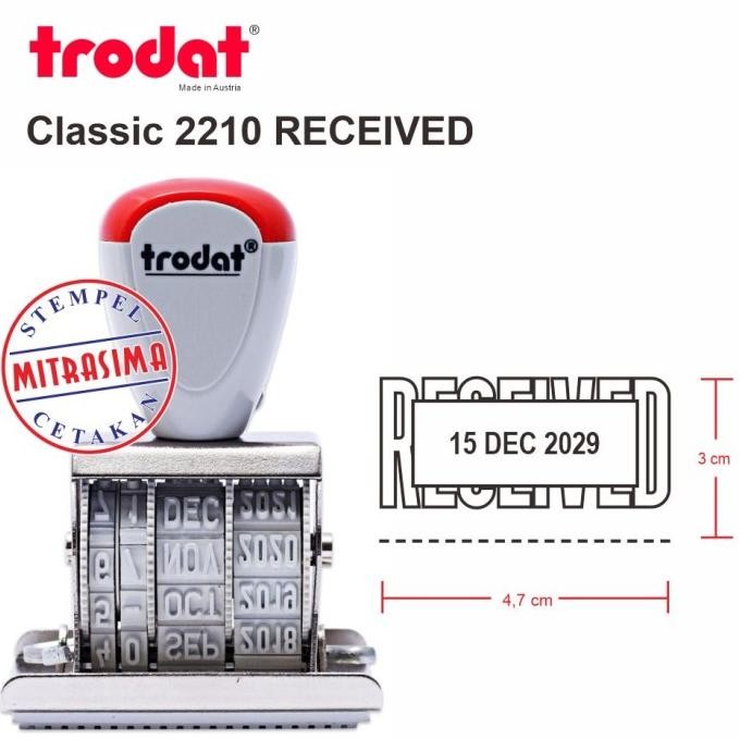 

Stempel Trodat 2210 Received Dengan Tanggal Model Klasik Konvensional Tersedia