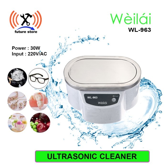 Weilai Wl-963 Mesin Ultrasonic Cleaner Jewelry Glasses Cleaning