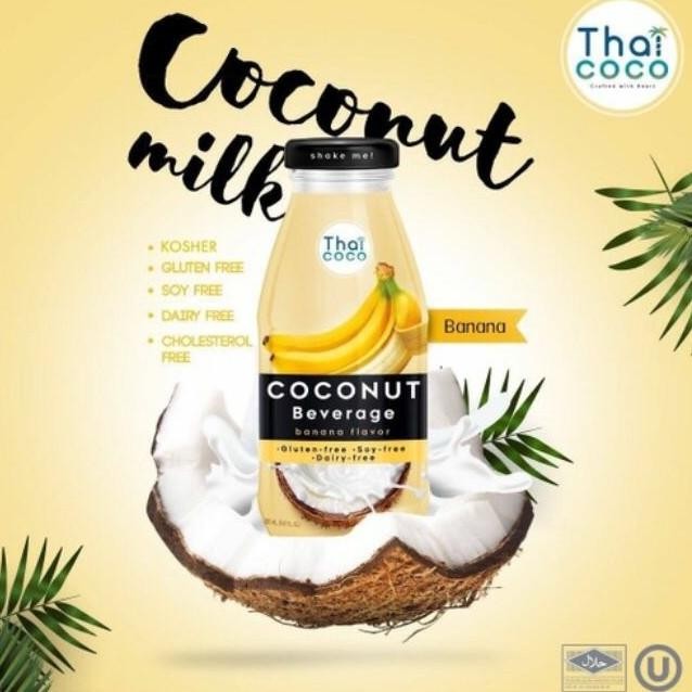 

[280ml] Thai Coco Banana Coconut - Minuman Air Kelapa Rasa Pisang
