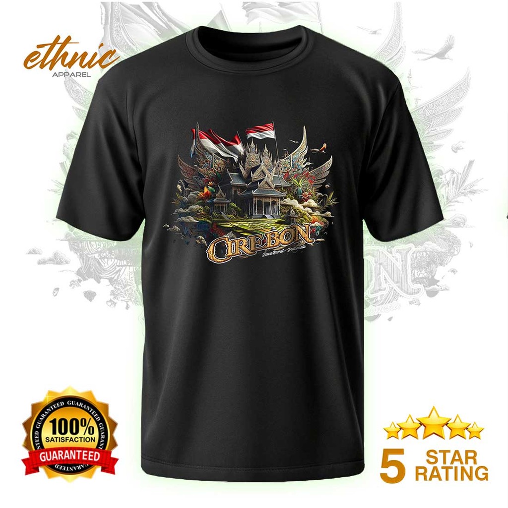 T-shirt Kaos Distro CIREBON - JAWA BARAT - Premium Quality - CBNX3