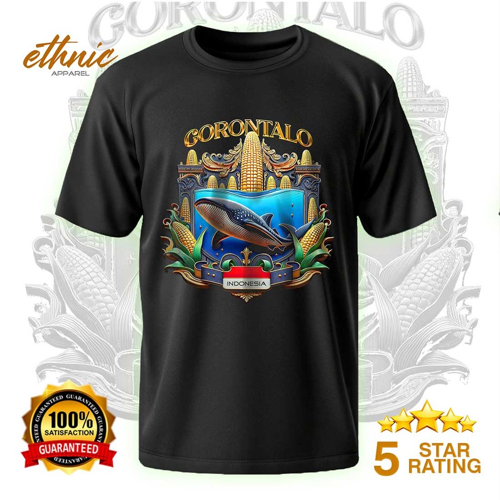 T-shirt Kaos Distro GORONTALO - GORONTALO - Premium Quality - GTOX3
