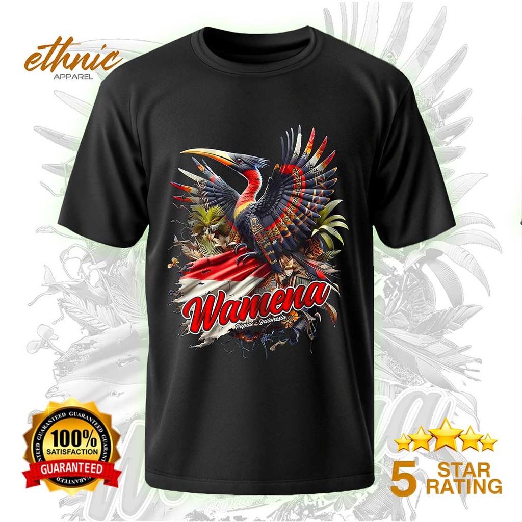 T-shirt Kaos Distro WAMENA - PAPUA - Premium Quality - WAMX3