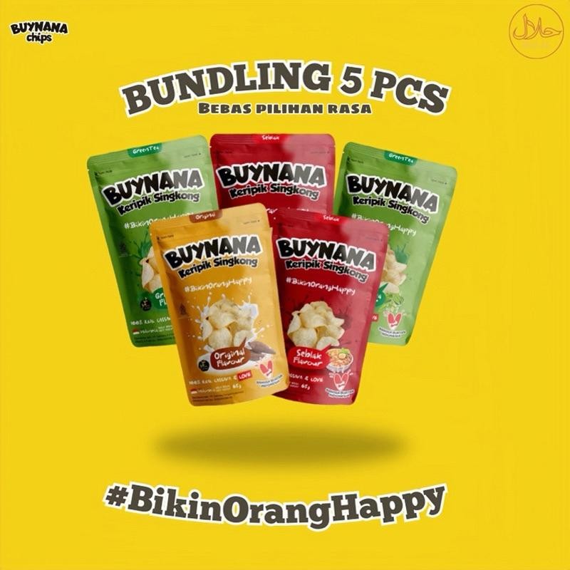 

Buynana Chips Bundling 5 Pcs Keripik Singkong Aneka Rasa (Bebas Pilih)