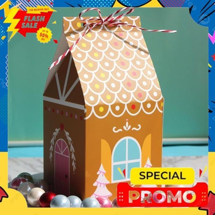 

TODAY BXGB PAPERBAG GINGERBREAD HOUSE BOX KOTAK NATAL CHRISTMAS BINGKISAN FURUBA