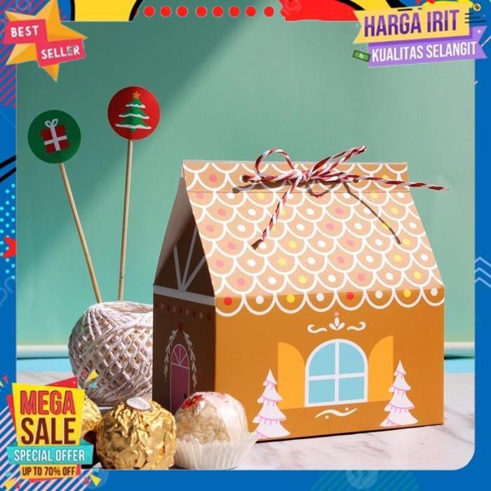 

NEW ARRIVAL BXGB PAPERBAG GINGERBREAD HOUSE BOX KOTAK NATAL CHRISTMAS BINGKISAN FURUBA