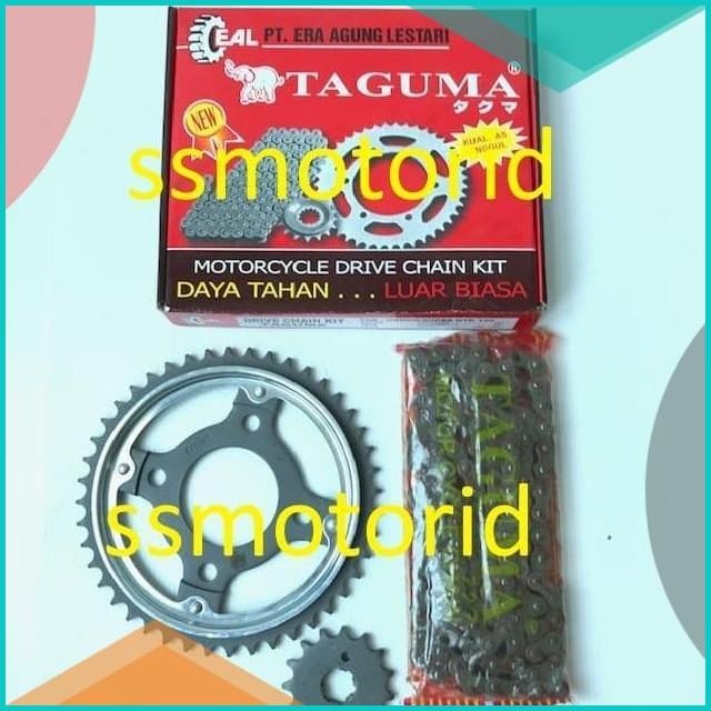 Paket Rantai Gir Gear set Girset Gir Rantai Motor Honda Supra GTR 150