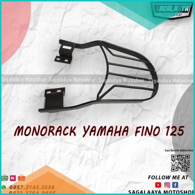 BRACKET BOX MONORACK YAMAHA New FINO 125 breket top box motor givi KM
