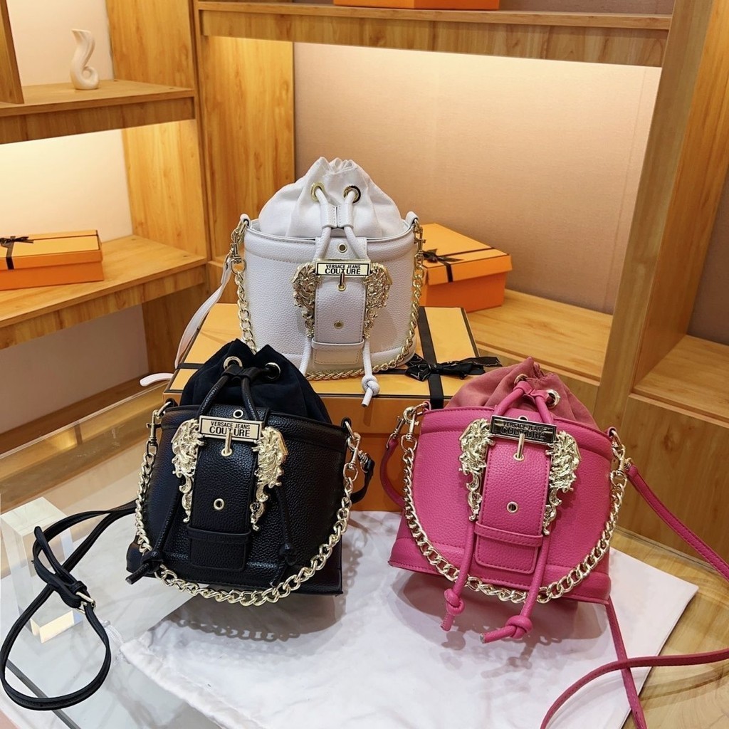 VERSACE Tas Ember Kunci Mewah Ringan Canggih 2024 Tas Wanita Serbaguna Gaya Musim Gugur dan Musim Di