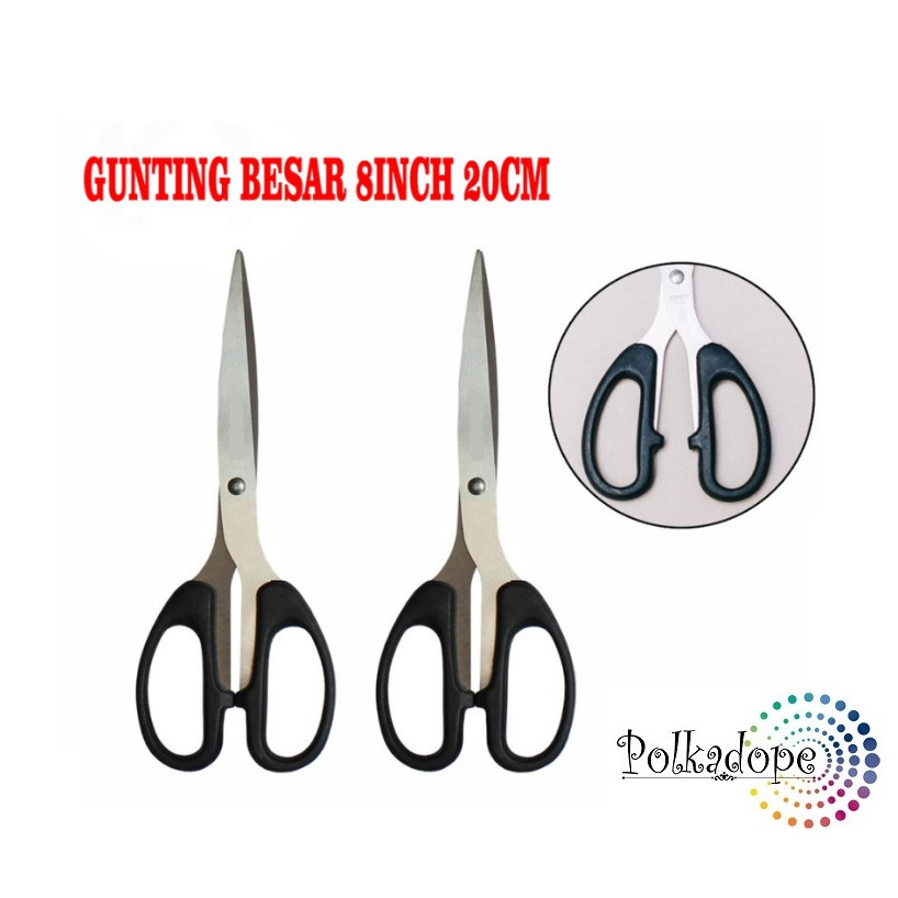 

Polkadope Gunting Besar 8inch 20cm Solid Stainless Steel