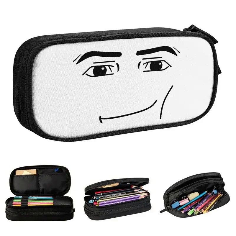 

Cute Anime Robot Robloxed Face Pencil Case Pencil Box Pen for Student Big Capacity Bags Students School Gifts Stationery 61YV