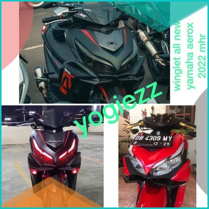 winglet all new yamaha aerox 2021 2022 wingled sayap depan mhr aerox