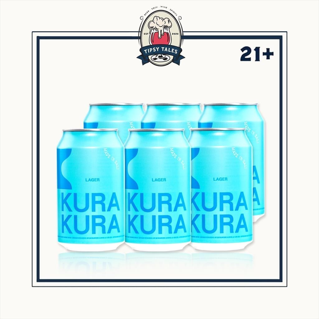 

6 Cans Kura Kura Lager Beer 320ml