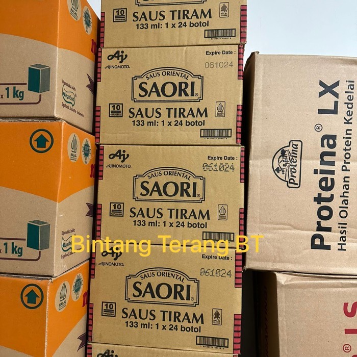 

Dijual!!! Saori Saos Tiram 133Ml 1 Dus Karton Isi 24 Botol / 135Ml Ajinomoto