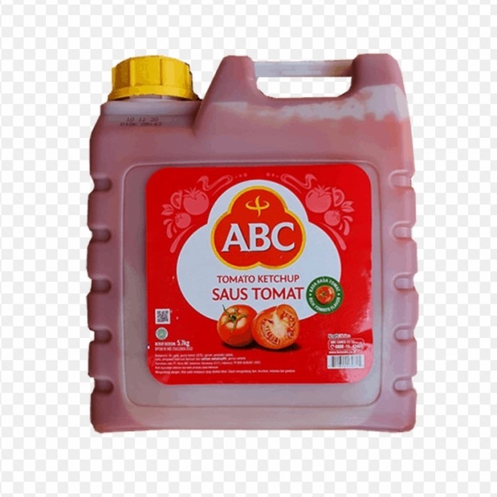 

Dijual!!! Abc Saus Tomat 5.57Kg Kemasan Galon Dari Tomat Segar U/ Semua Makanan