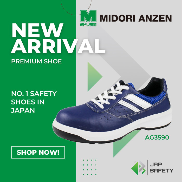 Tersedia Midori Anzen Ag3590 Sepatu Safety / Safety Shoes